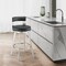 Armen Living Lynof Swivel Bar Stool in Brushed Stainless Steel with Black Faux Leather 840254335516 - alternate 6